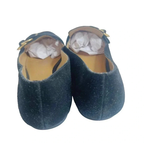 Tory Burch Marsden Suede Smoking Loafer in Black Women's Size 8.5 - Picture 3 of 10